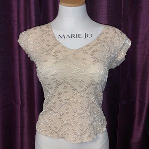 MYO Golden Stitched Top